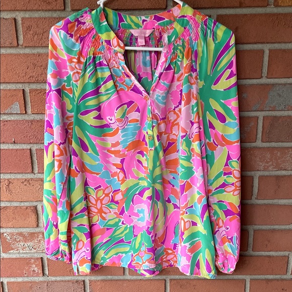 Lilly Pulitzer Elsa silk top - Picture 1 of 5
